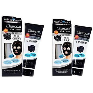                       Charcoal Face Mask Cream For Blackheads (Pack Of 2 )                                              