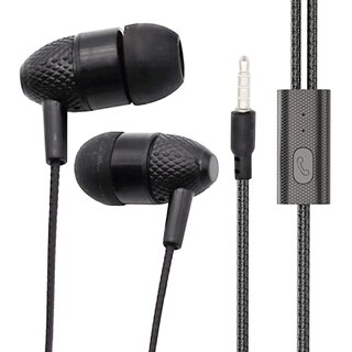                       S4 Wired Universal M 520 Mobile Earphone With Mic (White,Black)                                              