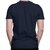 Code Yellow Navy Blue Pure Cotton Round Neck Printed T-Shirt For Men