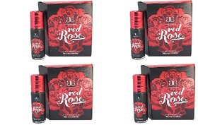 Arochem Red Rose Attar (Pack of 4 pcs.) 2 ml each