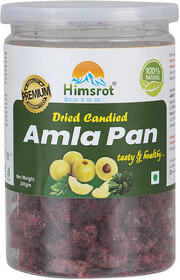 Himsrot Dried Candied Amla Pan Flavour Pan, Amla Toffee- 200gm