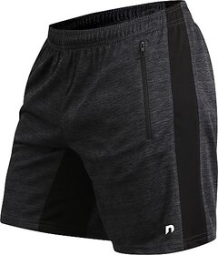 Never Lose Solid Men Black Regular Shorts