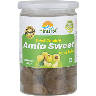                       Himsrot Dried Amla Sweet Candy Sweet Toffee-200gm                                              
