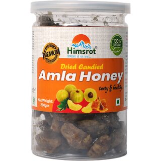                       Himsrot Dried Candied Amla Organic Honey Candy , Amla Toffee- 200gm                                              