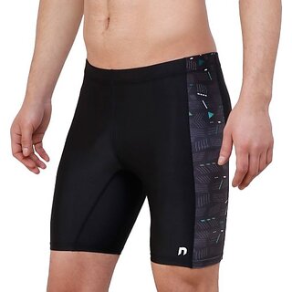                       Never Lose Printed Men Black, Grey Compression Shorts, Cycling Shorts, Gym Shorts                                              