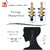 LUCKY JEWELLERY Designer Back Meena Gold Plated Kundan Blue Color Tika Earring Set for Girls  women (445-J5E2K-1664-EE)