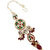 LUCKY JEWELLERY Designer Back Meena Gold Plated Kundan Maroon Color Tika Earring for Girls  women (408-J5E2K-1839-M)