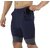 Never Lose Solid Men Dark Blue Regular Shorts, Cycling Shorts