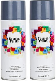 SAG Cosmos Matt Light Grey Spray Paint-400ml (Pack of 2)