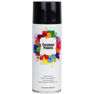 SAG Cosmos Glossy Black Spray-400ml (Pack of 2)