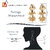 LUCKY JEWELLERY Designer Back Meena Gold Plated Kundan White Tika Earring Set for Girls  women (319-J5E2K-1811-W)