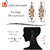 LUCKY JEWELLERY Designer Gold Plated Kundan Grey Color Tika Earring Set for Girls  women (320-ME2K-1812-GR)