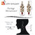 LUCKY JEWELLERY Designer Gold Plated Kundan Maroon Green Color Tika Earring Set for Girls  women (320-ME2K-1812-MG)