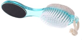 PEDISPIN CALLUS REMOVER 4 in 1 Pedicure Brush Set Cleans Scrub Buff Foot Scrubber Nail Brush Emery File foot spa home