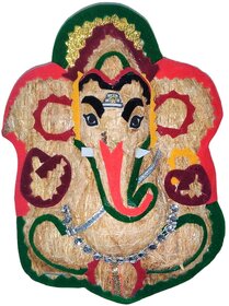 Lavancha Ganesha Wall Hanging 5.5 inch height - Handmade Lucky Decor for Living Room, Pooja Room, Office, Housewarming