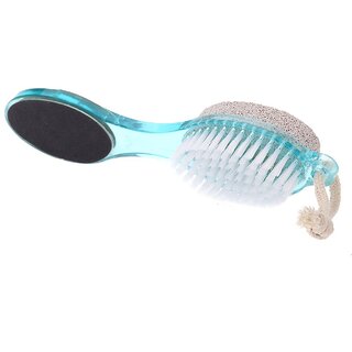                       PEDISPIN CALLUS REMOVER 4 in 1 Pedicure Brush Set Cleans Scrub Buff Foot Scrubber Nail Brush Emery File foot spa home                                              