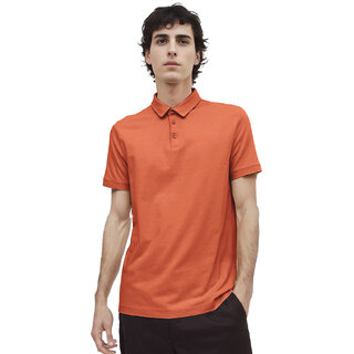                       Mens Orange Polo T-shirt                                              