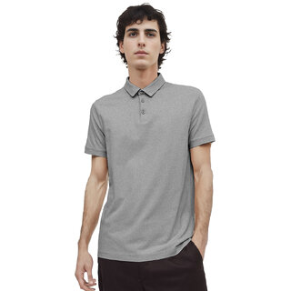                       Mens Grey Melange 15 Polo T-shirt                                              