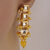 LUCKY JEWELLERY Designer Back Meena Gold Plated Kundan Yellow Tika Earrings Set for Girls  women (293-J5E2K-1664-Y)