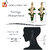 LUCKY JEWELLERY Designer Back Meena Gold Plated Kundan Green Color Tika Earring Set for Girls  women (293-J5E2K-1810-G)