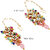 LUCKY JEWELLERY Designer Back Meena Gold Plated Kundan Multicolor Tika Earring Set for Girls  women (293-J5E2K-1810-MT)