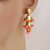 LUCKY JEWELLERY Designer Back Meena Gold Plated Kundan Pink Color Tika Earring Set for Girls  women (293-J5E2K-1810-PK)