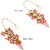 LUCKY JEWELLERY Designer Back Meena Gold Plated Kundan Pink Color Tika Earring Set for Girls  women (293-J5E2K-1810-PK)