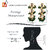 LUCKY JEWELLERY Designer Back Meena Gold Plated Kundan Green Color Tika Earring Set for Girls  women (319-J5E2K-1811-G)