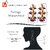 LUCKY JEWELLERY Designer Back Meena Gold Plated Kundan Purple Tika Earring Set for Girls  women (319-J5E2K-1811-P)