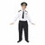 Kaku Fancy Dresses Our Helper/National Hero Pilot Costume -Black,for Boys  Girls