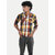 Boys Yellow Checked shirts
