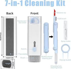 Cysto 7-in-1 cleaning kit Dust Brush, Earphone Cleaner Pen, Key Puller, Spray Bottle for Electronics