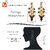 LUCKY JEWELLERY Designer Back Meena Gold Plated Kundan Black  Tika Earring Set for Girls  women (293-J5E2K-1664-BL)