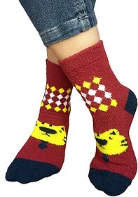 Woolen Soft and Cozy Cute Winter Ankle Length Socks for Women  Girls, Pack of 5