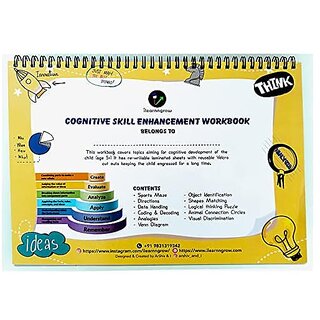 Ilearnngrow 24 Sheets Activity Book for 3 Plus Years Kids with 10 Topics Learning Toy.
