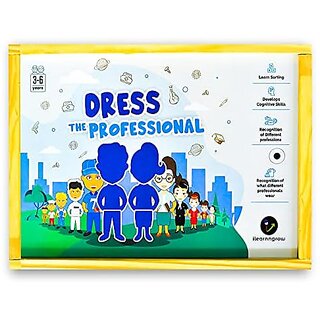                       Ilearnngrow Dress The Professional Wooden Puzzle Learning Toy for 4+ Years Kids Educational Games for Kids.                                              