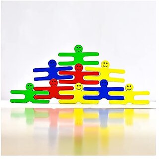                       ILEARNNGROW Wooden Monster Stacking Games I Motor Skill Montessori Family Party Wooden Stacking Toys I Learning Educational Early Development & Activity Toys for Kids - Multi                                              