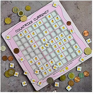                       Ilearnngrow Countries Currency Sudoku Game for Kids Age 5 & Above Learning Puzzle Game                                              