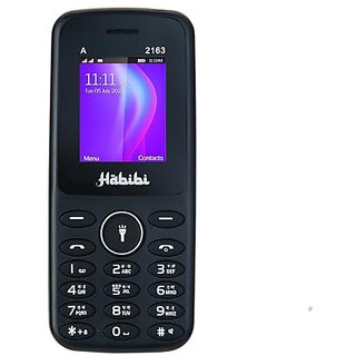 Habibi 2163 (Dual Sim, 1.8 Inch Inch Display, 1100 mAh Battery, Black) Habibi 2163 (Dual Sim, 1.8 Inch Inch Display, 1100 mAh Battery, Black)