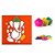 iLearnngrow Diwali Gift Hamper Set with Ganesh Ji Rangoli 6 Color (Hamper 2)
