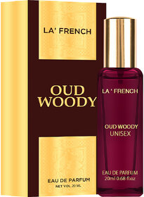 La French Oud Woody Perfume for Men Women, 20ml  Eau De Parfum Long Lasting Fragrance Premium Luxurious Scent