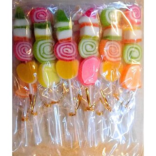 Bar B.Q. Jelly Sticks Pack of 15 Sticks D Jelly Mix Fruit Candy 300 gm Packet