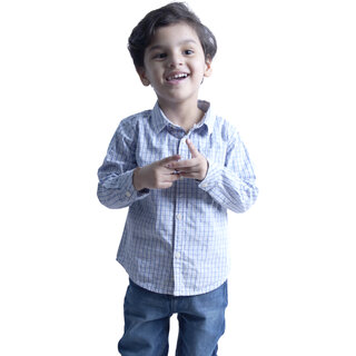                       Kid Kupboard Cotton Baby Boys Shirt, Multicolor, Full-Sleeves, Collared Neck, 2-3 Years KIDS5780                                              