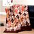 UnV Classical Printed Single Size Fleece Blanket (Brown)