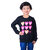 Kid Kupboard Cotton Girls Sweatshirt, Black, Full-Sleeves, Crew Neck, 6-7 Years KIDS5801