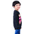 Kid Kupboard Cotton Girls Sweatshirt, Black, Full-Sleeves, Crew Neck, 6-7 Years KIDS5801