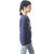 Kid Kupboard Cotton Girls T-Shirt, Dark Blue, Full-Sleeves, Crew Neck, 7-8 Years KIDS5808
