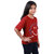 Kid Kupboard Cotton Girls T-Shirt, Red, Half-Sleeves, Crew Neck, 7-8 Years KIDS5810
