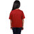 Kid Kupboard Cotton Girls T-Shirt, Red, Half-Sleeves, Crew Neck, 7-8 Years KIDS5810
