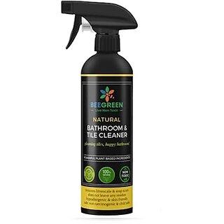                       Beegreen Natural Bathroom & Tile Cleaner- 500 ml | Eco-Friendly & Biodegradable | 100% Natural & Plant based | Non Toxic | Chemical Free | Alcohol & Sulphates Free | Family Safe (500 ml)                                              